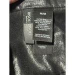 Bisou Bisou Michele Bohbot Black Faux-Leather Cropped Jacket, Size Medium Photo 2