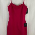 Lulus NEW Lulu’s Hot Pink Spaghetti Strap Mini Dress Women’s Size Large Photo 2