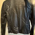 Guess Vintage Black Leather Jacket Photo 2