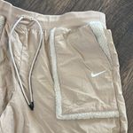 Nike Essential Woven High Rise Pants Womens Large Beige Baggy Joggers Size XXL Photo 5