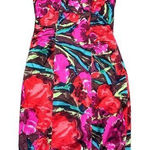Kay Unger New York Women's Floral Silk Blend Midi Dress Size 2 Vintage Photo 0