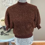 Anthropologie  Maeve Brown Y2K Eyelash Knit Sweater, Size XXS Photo 2