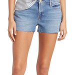 frame denim Le Cutoff Denim Jean Shorts Bixby Raw Fray Hem Denim Shorts Size 27 Photo 0