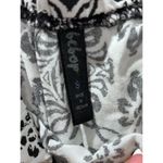 Macy's BEBOP Women’s Black & White Printed Off-The-Shoulder Romper SZ S Photo 4