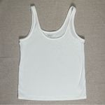 Old Navy  | White First-Layer Ribbed Scoop-Neck Tank Top | XL Photo 3