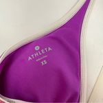 Athleta  Pink and Purple Stripe Bikini Top XS Photo 3