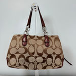 Coach  17806M Chelsea Signature Jayden Carryall Satchel Beige Brown Medium Silver Photo 1