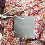 Haute Hippie NWT  Tiered Maxi Dress Red Blue Floral Size 8 Prairie Boho Cowgirl Photo 10