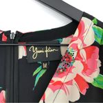 Yumi Kim  Liz Floral Silk Romper Black Pink Green M Photo 7