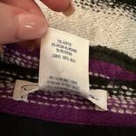 Oscar de la Renta black gray & purple striped knit mini skirt size 0 Photo 5