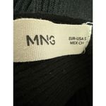 Mango MNG Black Sleeveless Ribbed Knit Sculpt Cutout Cami Tank Crop Top Size S Photo 2