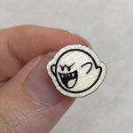 Nintendo Super Mario Boo Wood Stud Earrings Photo 2