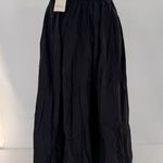 Free People  Skirt Sz S Black Witchy Grunge Whimsigoth Minimalist Fairy Romantic Photo 2