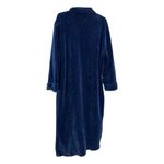 Alexander Del Rossa S/M blue zip front fleece robe house coat lounge grandma Size M Photo 1