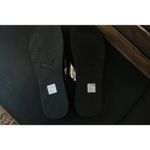 Puma NWOT Sandy Flip Flop Black Silver Metallic Women's 10 Photo 3