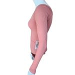 Orange Kiss NWT  Pink Ribbed Long Sleeve Bodysuit (S) Photo 2
