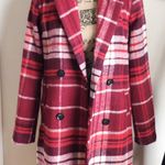 simply styled Plaid Long Trench Photo 0