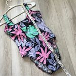 Robby Len Swimsuit vintage one piece womens Black (size 12) retro Photo 5