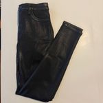 Hudson Barbara Super Skinny Black Coated Jeans Photo 1