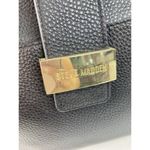 Steve Madden * Pebble Vegan Leather Handbag Black Classic Crossbody Satchel Purse Photo 14