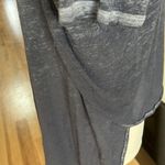 Night Moves  of New York Charcoal Top Wrap High Low Shirt Womens Small Photo 8