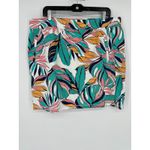 Talbots T by  Everyday Stretch Skort Size 2X Tropical Fronds Print Floral Cotton Photo 1