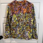 Anthropologie Alexandra Farmer Long Sleeve printed Pajama Top Shirt Sleep small Yellow Photo 5