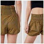 Free People FP Movement The Way Home Athletic Short, Olive Army Green sz. M Brown Size M Photo 2