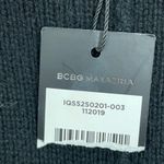 BCBGMAXAZRIA NWT Merino Wool Black Blue High-Low Split Back Sweater Size XS Photo 3