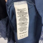 Free People NWT  Gilded Lace Victorian Dusty Blue Bow Tunic Mini Dress Small Photo 5