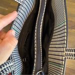 Vintage Lauren Ralph Lauren Plaid Houndstooth Preppy Bucket Shoulder Bag Blue Photo 7