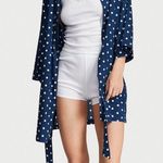 Victoria's Secret Navy + White
Lightweight Cotton Three-Piece Robe Set Photo 4