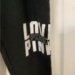 Victoria's Secret  Black Joggers with White Logo Photo 1