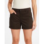 Old Navy  Shorts Womens Dark Brown Boyfriend Cuffed Pockets Belt Loops Size 4 Photo 0