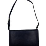 Lillian Vernon Black Genuine Leather Convertible Wristlet Wallet Mini Purse Bag Photo 0