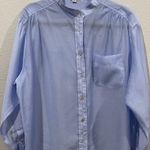 Molly Bracken Button Down Blue Long Sleeve Shirt Photo 0