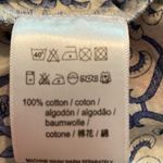 Anthropologie Ro's Garden Cotton Tiered Maxi Dress Blue White SMALL Photo 8