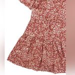 Reformation Adelina Floral Mini Dress Drop Waist V-Neck Ditsy Floral Size 2 Photo 9