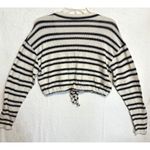Aeropostale Striped Crop Top Long Sleeve Drawstring Sweater Size S Preppy Y2K Photo 9
