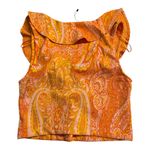 ZARA  Women's Jacquard Ruffled Top Photo 3