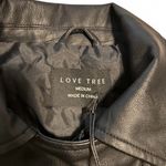 Love Tree Studded Black faux Leather Jacket size medium women’s Photo 10
