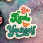 Boutique Shoe Charm Set Namaste Motivational Quotes Mushrooms Photo 3