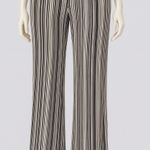 Alfani  Black and White Striped Wide Leg Pants Photo 0