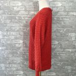 Free People  Sunset V-Neck Pullover Sweater In Red Rouge Photo 1