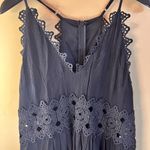 Lulus Womens This is Love Black Maxi VNeck Lace Lined Dress Size XL Witchy Goth Photo 3