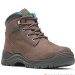 HYTEST WOMEN'S AMBER DIRECT ATTACH
STEEL TOE 6" WORK BOOT Brown Size 7.5 Photo 0