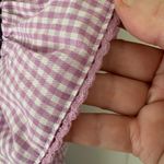 J. Marie Cameron Purple Gingham Embroidered Top. Size Small. Photo 9