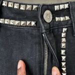 Nasty Gal  Black Denim Studded Maxi Skirt US Size 0 Photo 4