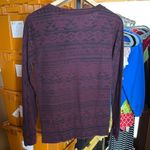 Affliction American Customs Motors Burgundy Aztec Graphic Long Sleeve Size Small Photo 6