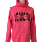 Under Armour  Cold Gear Sweatshirt Pink High Neck Kangaroo Pocket Photo 0